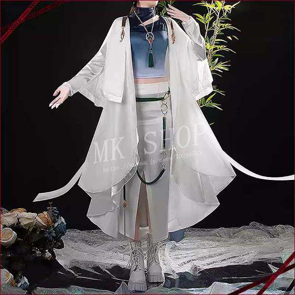 無期迷途 白逸 ハイクツ コスプレ衣装風(ウィッグ 靴別売り